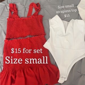 Set and top! Both size small, sold separately💛